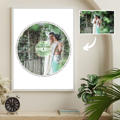 Wedding song photo art.