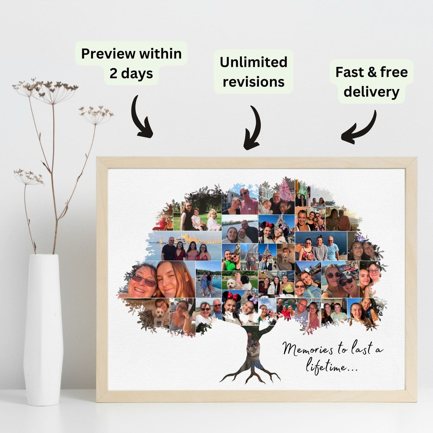 Personalised family tree.