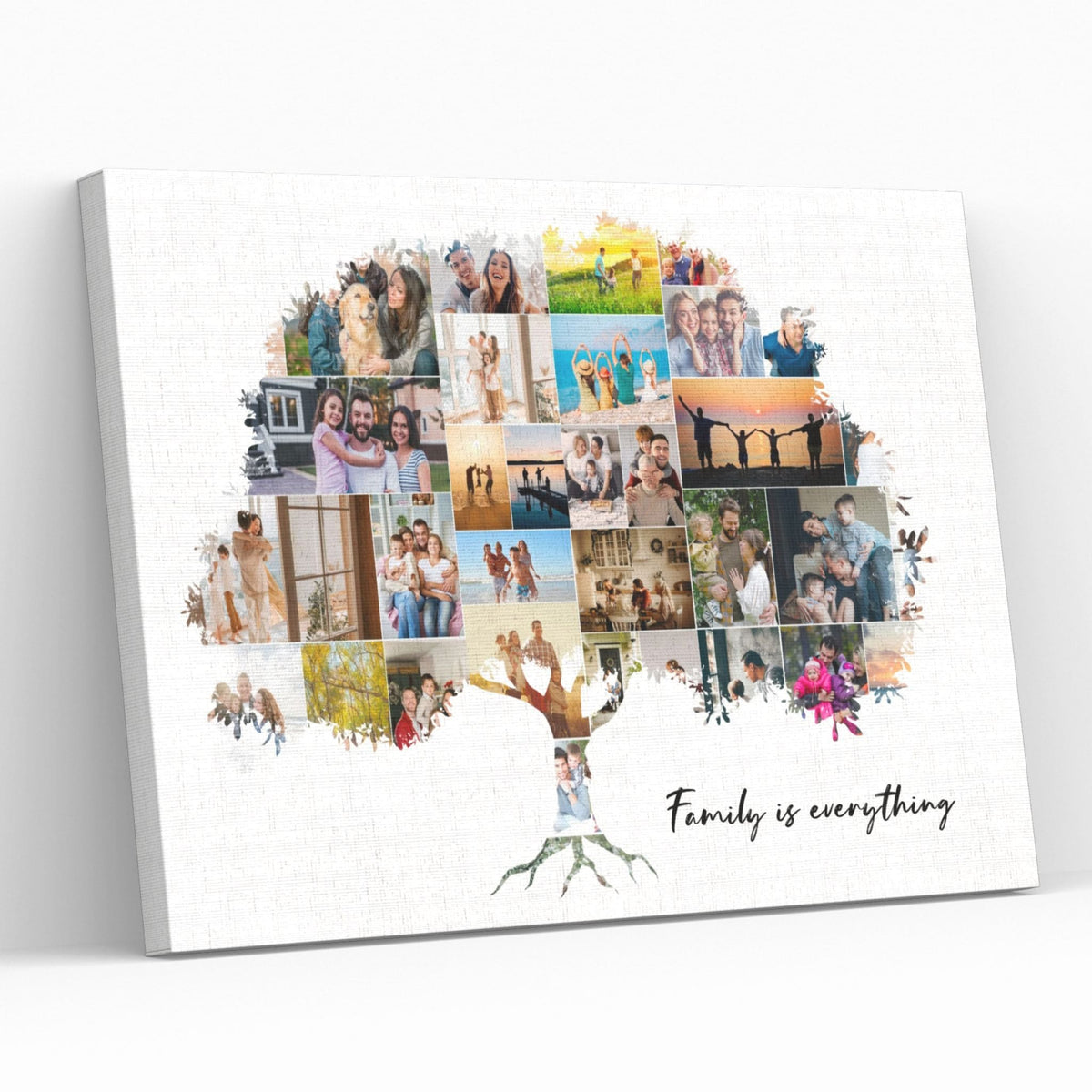 Personalised Family Tree | Photo Collage Print or Canvas – Your Perfect ...