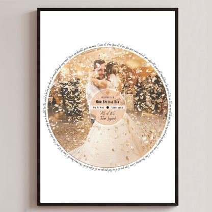 Wedding song print.